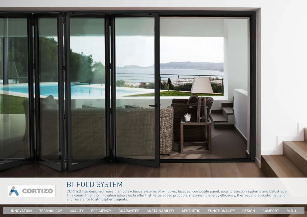 Cortizo Bi-Fold Doors brochure cover